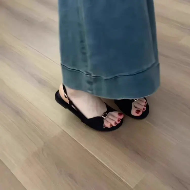 Flats Women's Sandals Casual Cozy Shoes Fashion Dress Summer Slippers 2025 Woman Beach Slides Walking New Sandalias De Mujer