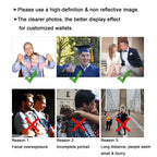 Engraved Photo Wallets for Husband, Dad, Boyfriend, Son - Customized Birthday, Father's Day Gifts for Men Personalized Wallets