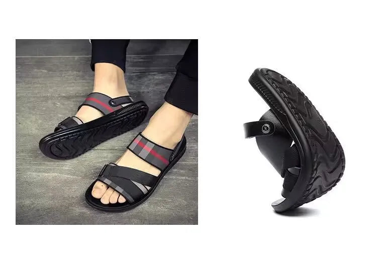 Men's Sandals 2025 Summer Male Beach Shoes Men High Quality Breathable Casual Sandals Fashion Outdoor Slippers Sandals 37-46