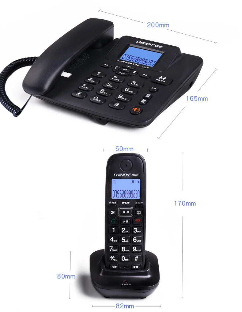Wireless Telephone 1-4 handstes cordless Answering Machine 2.4G Corded Phone Handset office home hotel Long Range table phone