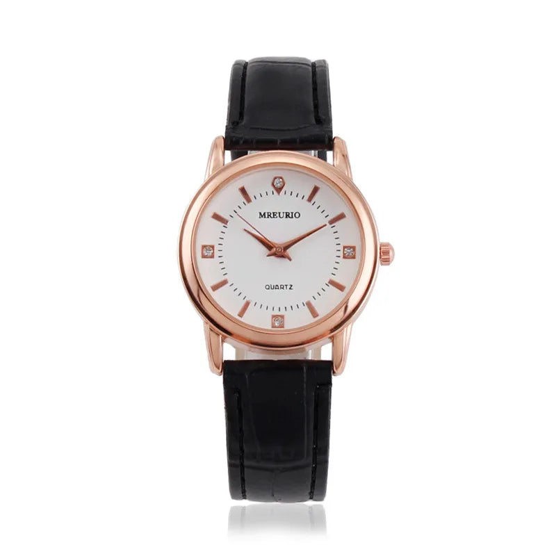 Famous Brand Couple Quartz Watch for Men Women Leather Belt Casual Fashion Wrist Watches Luxury Clock Wholesale