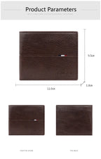 Slim Men Wallets New Short Zipper Card Holder Photo Holder Male Purse Simple Coin Pocket High Quality PU Leather Men's Wallet