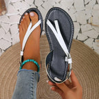 Women Sandals 2025 New Summer Shoes for Women Open Toe Casual  Flip Flops Woman Sandals Buckle Strap Soft Bottom Ladies Shoes