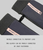 Winter Gloves for Women, Fleece-Lined, Windproof, Cold-Proof, Warm, Touchscreen-Compatible, Non-Slip, for Driving, Riding Motorcycles, Outdoor, Men's Gloves