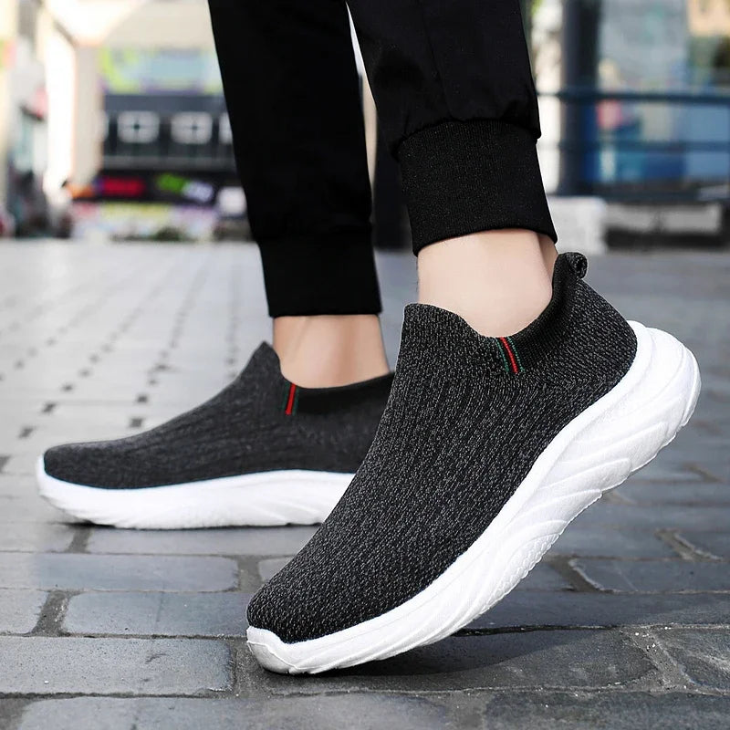 2025 Men- Walking Shoes Soft Mesh -Wear-Resistant Comfortable Flat Casual- Sneakers Original Summer Sports- Tennis Shoes for Man
