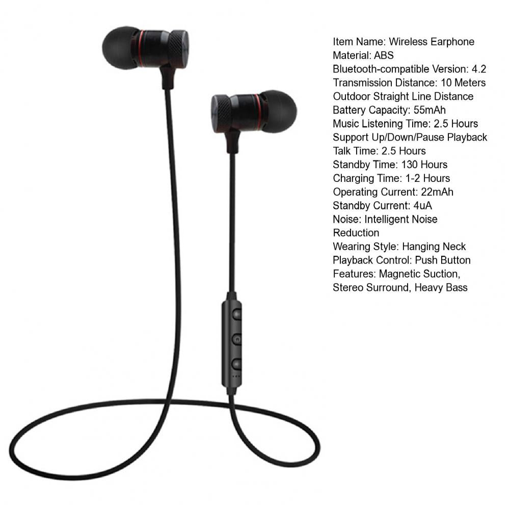 Handsfree Wireless Earphone Subwoofer Wireless Earbud Heavy Bass Lower Power Consumption Wireless Earphone Game Playing