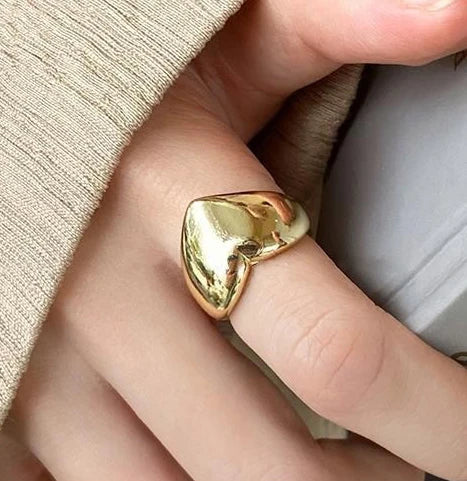 Real 925 Sterling Silver Retro Round Geometric Ring For 2 Rings Women Chain Vintage Fine Jewelry Minimalist Accessories Gift