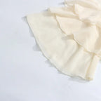 Solid Spliced Ruffles Loose Blouses For Women I Neck Long Sleeveless Temperament Minimalsit Shirts Female Fashion