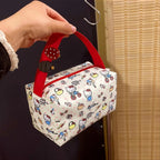 Hello Kitty Cosmetic Bag Large Capacity Travel Makeup Organizer Portable Toiletry Case Lipstick Storage Pouch Cute Cartoon Print