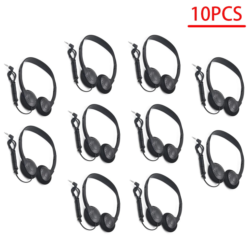 Comfortable Wearing Noise Reduction ABS Portable Headphone Wired Headset Earbud Stereo 3.5mm Clear Gaming for Gamer