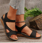 Women's Sandals 2025 Summer Sandals Women Heels Sandalias De Mujer Casual Wedges Footwear Summer Shoes Woman Soft Heeled Sandals