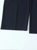 Willshela Women Fashion Solid Lace Up Side Zipper Straight Pants Vintage High Elastic Waist Female Chic Lady Trousers