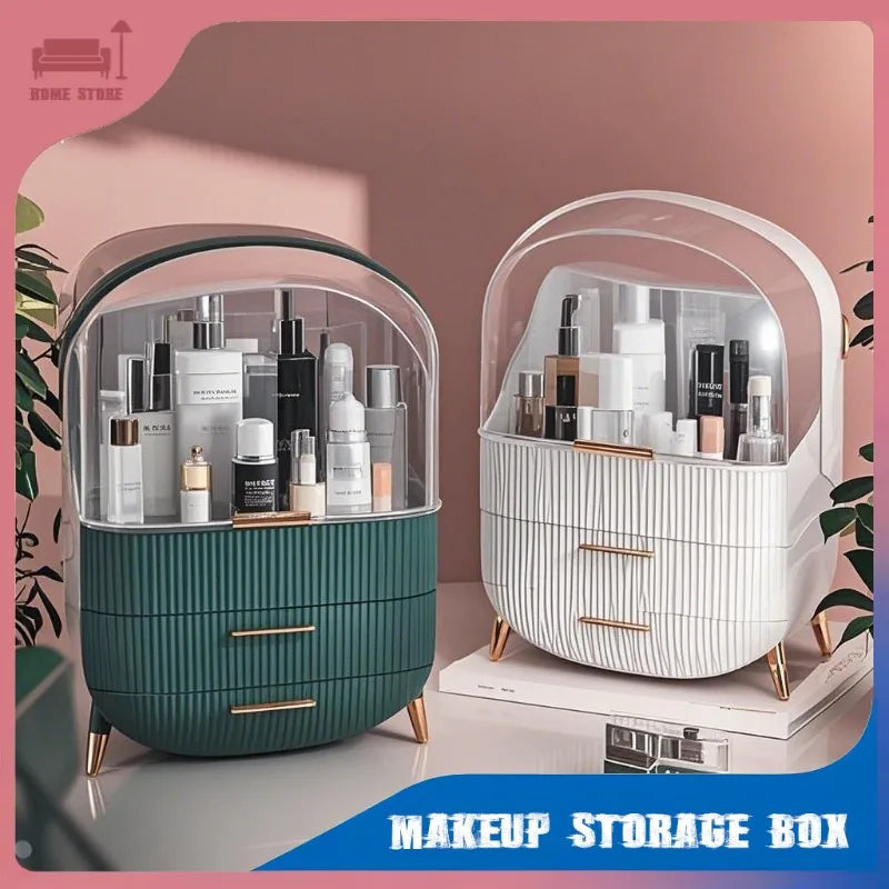 Cosmetics Display Cabinet Storage Box Drawer Dustproof Makeup Brush Large Capacity Storage Box Practical Home Collection Items