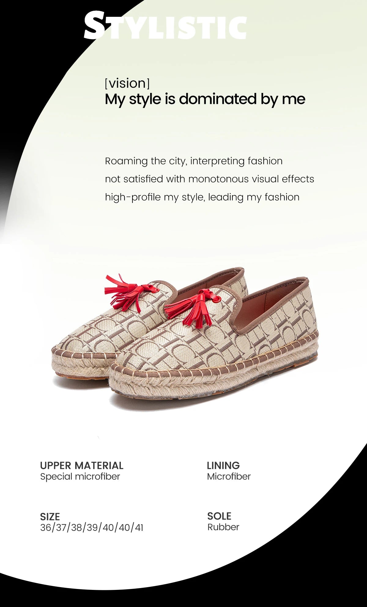 Flat CHCH Women's Shoes New Comfortable Vacation Fabric Casual Shoes Hemp Bottom Non slip Walking Woman Shoes