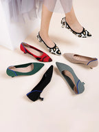 Women's high heels shoes  2025 new spring  / autumn / fashion beautiful breathable sweat absorbing comfortable shallow mouth p