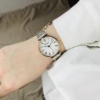 Women's watch simple thin light luxury temperament steel belt famous brand mysterious gift series
