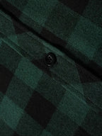 Men's Shirts Classic Plaid Casual Button Down Hooded Long Sleeved Double Pockets Shirt Hoodie Flannel Jacket Spring Autumn Tops