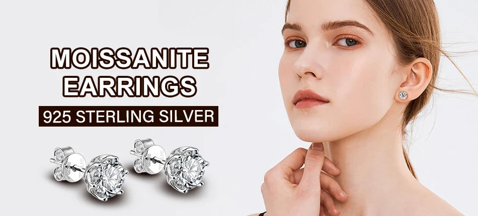 NKHOG Full Moissanite Necklace Pendant For Women 925 Sterling Silver Plated 18k Gold Pass Diamond Test Wedding Gift Fine Jewelry