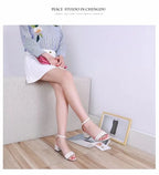 Heeled Sandals Women 2024 Elegant Woman Shoes with Low Heels Luxury Designer Block Heel Sexy Best Selling Products