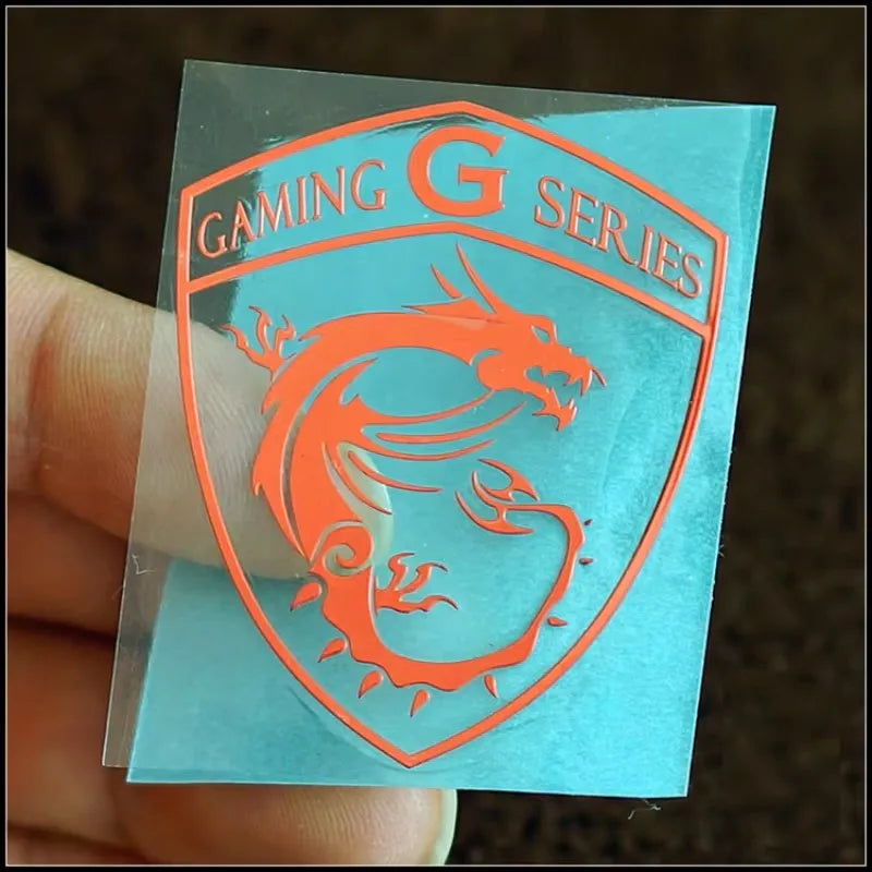 msi metal sticker for laptops, mobile phones, computers, cars, power banks and tablets