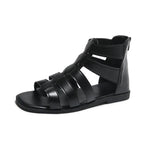 Women's Sandals Summer Elegant Casual Low Heels Flats Gladiator White Fish Toe with Best Selling Woman Shoes