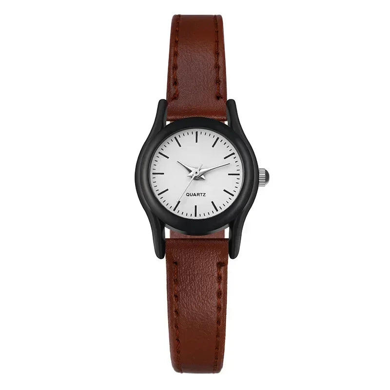 Couples Watches Leather Strap Minimalist Fashion Quartz Wristwatches Multiple Colors for Loved Ones Gift Parejas Reloj