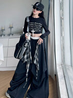 Pants Two Pieces Set Grid Trousers Tops Suits Casual Daily Childrens Clothes 2025 New Fashionable Children Autumn Clothing Girls