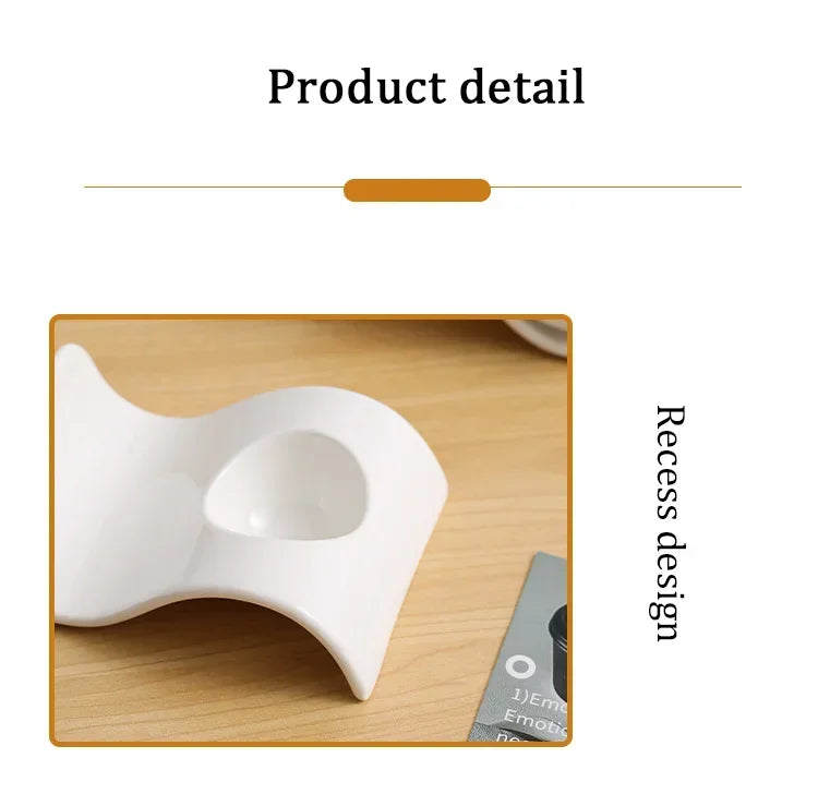 Kitchen Supplies Egg Tray Egg Rack Household Ceramic Tableware Supplies Egg Tray Egg Tray Breakfast Household Refrigerator