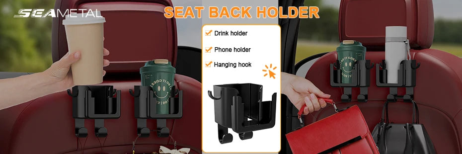 SEAMETAL Car Phone Holder Bracket Accessories Interior Air Outlet Vent Base Gadget Universal Auto Cellphone Support Accessories