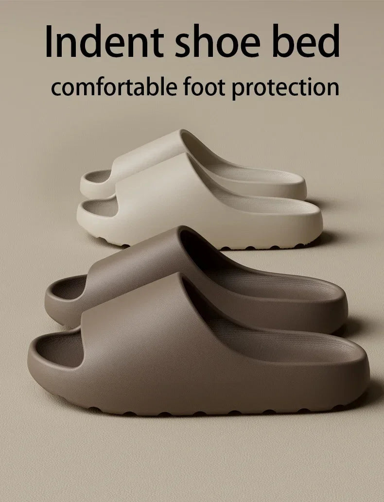 Slippers For Man High-Quality Anti-Slip Sandals And Coconut Slippers For Both Feel Just Like Walking On Thick-Soled Sandals