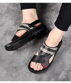 High-end Men's Sandals New Summer Sandals Men's Wear-Resistant Non-slip Soft Sole Outdoor Dual-purpose Sandals