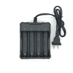 For 18650 Battery Charger 4 Chargers 4 Slot Wire Charger Intelligent Fast Charging for 18650 Li-Ion Battery Flashlight Battery