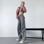 pants for women in autumn 2025 new loose fitting straight tube casual high waist wide leg pants women y2k streetwear Cargo pants