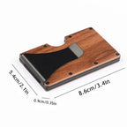 Minimalist Wallets for Men - Slim Aluminum Money Clip- RFID Blocking Metal Wallet - Front Pocket Credit Card Holder