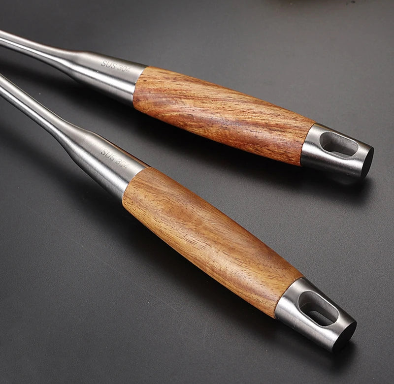 Kitchen Utensil Set 7 Piece 304 Stainless Steel Cookware Set Rosewood Handle Spatula Household Cooking Baking Tools