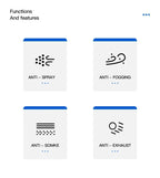 Full Face Sunglasses Mask Women Men Protective Faceshield Glasses Goggles Covered Spherical Lens Anti-Spray Cycling Sunglasses