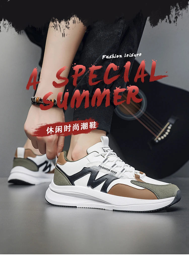 Men's Shoes,Lightweight and Fashionable Sports Shoes with Soft Soles for Casual Wear, Anti-slip and Durable Running Sports Shoes