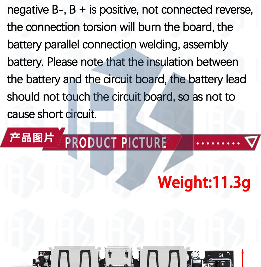 BS Dual USB Mobile Power Bank: 5V 1A & 2.1A Output! 18650 Battery - Powered PCB Power Module -  Phone Charging & DIY