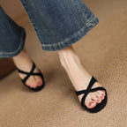 High Heels Slippers Elegant Women's Sandals Fashion Woman Shoes Summer 2025 Pumps Party Slides New Sexy Dress Mujer De Sandalias