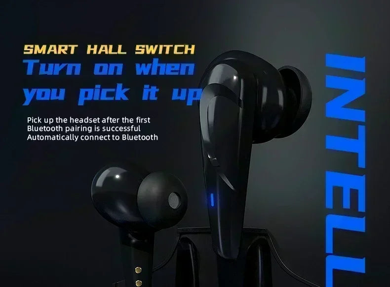 Original Wireless Headphones Game Bluetooth Headphones with Microphone Noise Reduction High Fidelity Bass Earphones