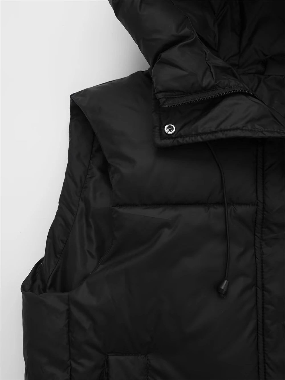 Women's Winter Coat 2025 New Fashion Autumn Hooded Cotton Vest Jacket for Women Casual Chic Ladies Clothes