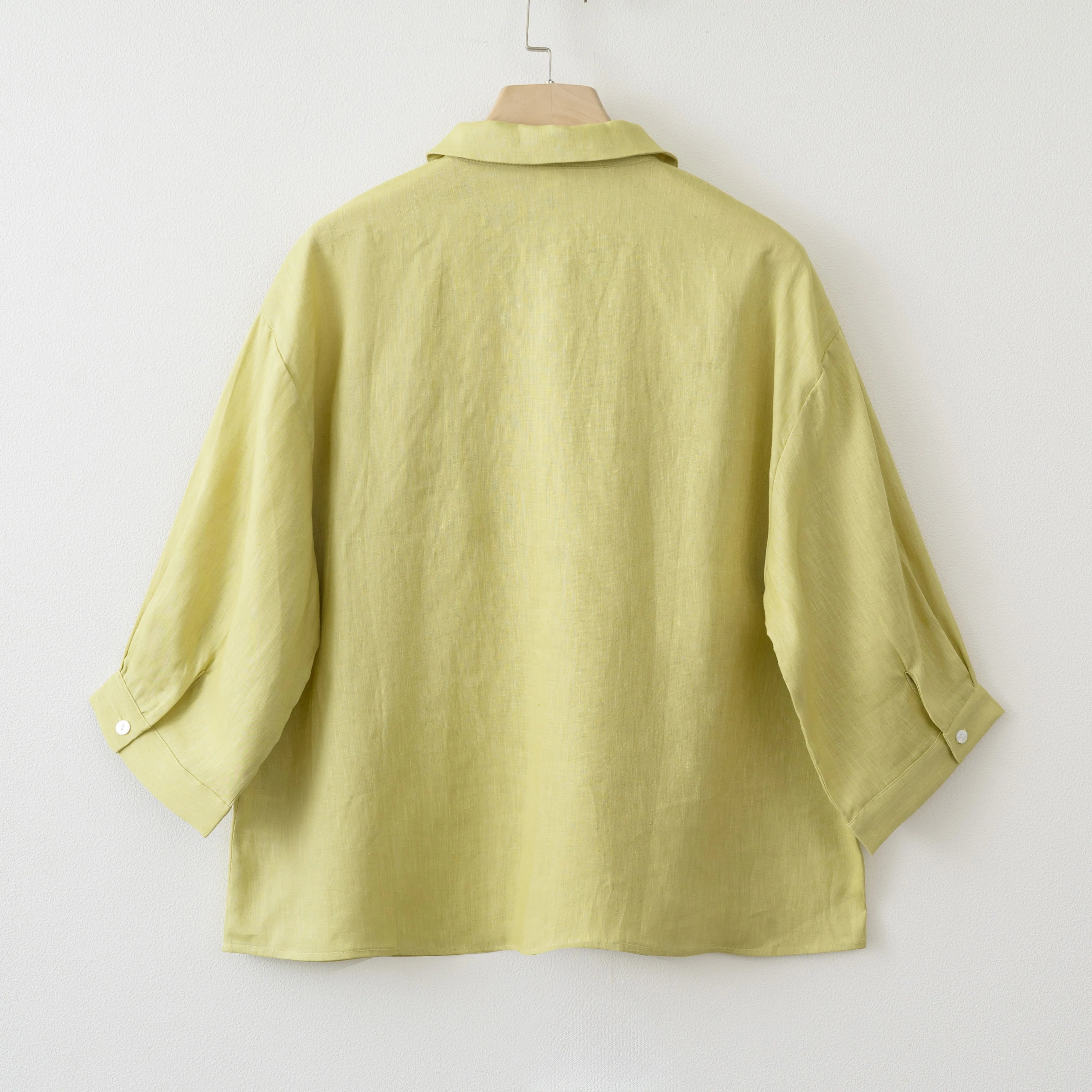 Women 2025 Summer Casual Linen Blouse Shorts Sets