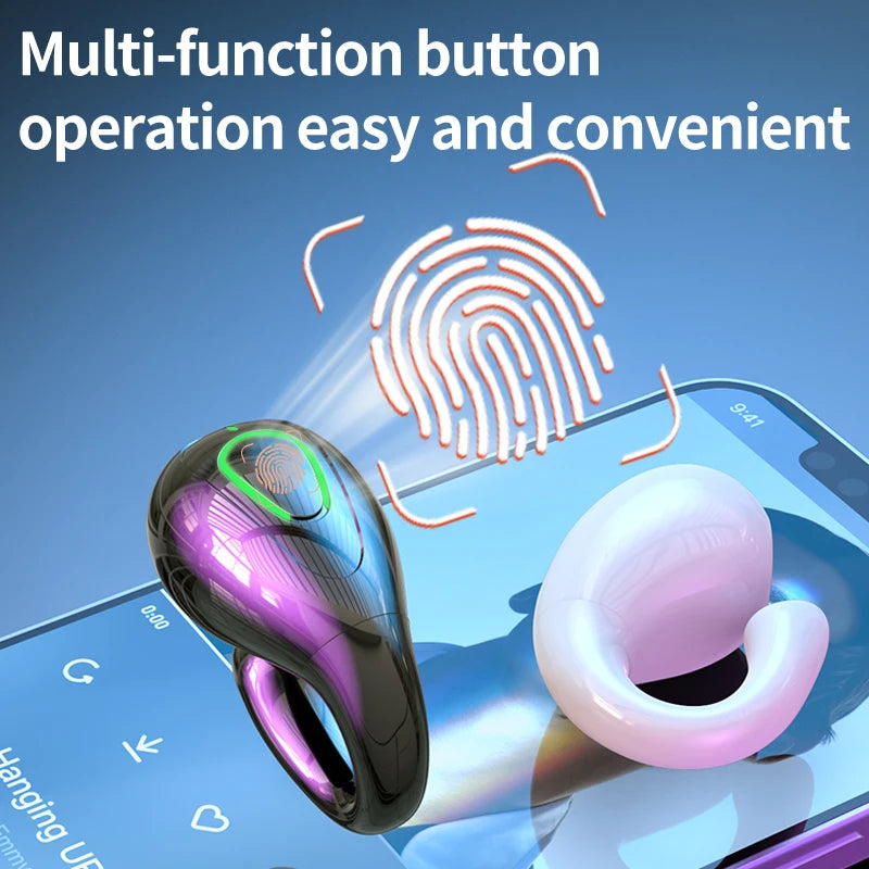 S20 wireless ear clip Bluetooth earphones are not in the ear and comfortable to wear. They are open high pitched headphones