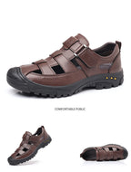 Man’s Sandals breathable comfort summer slippers beach Muller outdoor anti slip shoes youth casual fashion Hollow shoes