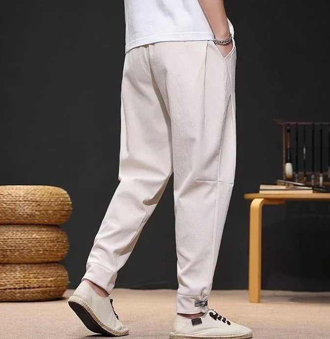 Trousers Skinny Autumn And Winter Plain Male Sports Pants Slim Cropped Men's Sweatpants Tights Aesthetic Hot Aesthetic Hot Loose