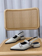 Sandals for Women Pointed Toe Daily Woman Shoes With Low Heels Summer 2024 Comfortable Trending Anti Slip Hot The Best Or Trend