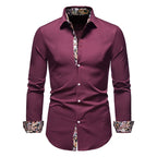 Men's Shirt with Collar White Shirts Man Long Sleeve Men's Shirts Mens Polo Shirts for Men Famous Brands Camisa Social Masculina