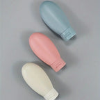 3pcs/set Travel Refillable Cosmetic Containers 60ML Travel Bottles Set Mini Squeeze Bottles for Toiletries Shampoo Conditioner