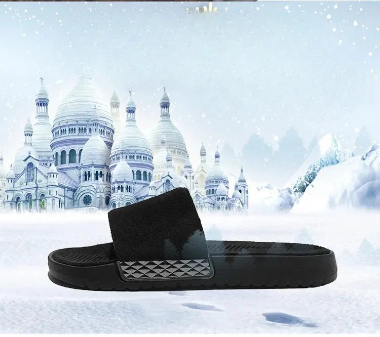 Men's Slippers for Home in Solid Colors Flat Heels Low Cuffs Convenient To Wear Spring and Summer Soft-soled Anti-slip Slippers