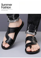 Men Sandals 2025 Summer New Non Slip Breathable Lightweight Soft Sole Beach Shoes Comfortable Fashion Clip Toe Slip on Slippers